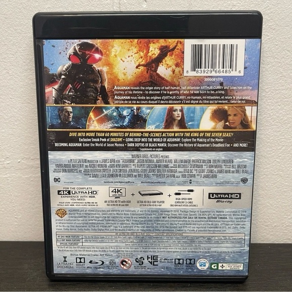Aquaman (**4K UHD ONLY NO BLU RAY**) Jason Mamoa (2018) - Picture 3 of 8
